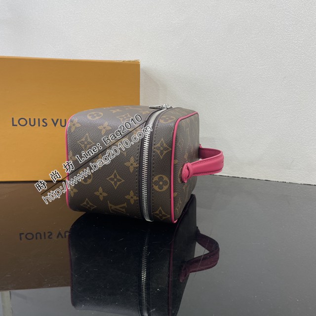 LV路易威登2023专柜新款M46767 M46766 LV老花Nice迷你化妆包 ydh5428